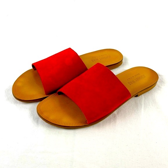 💫3/$75💫 Johnny Was Camilla Suede Sandals in Rouge